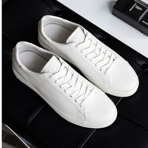 CLAE WHITE LEATHER SNEAKERS SIZE 6.5
